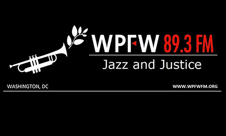 Logo for WPFW 89.3FM radio station.