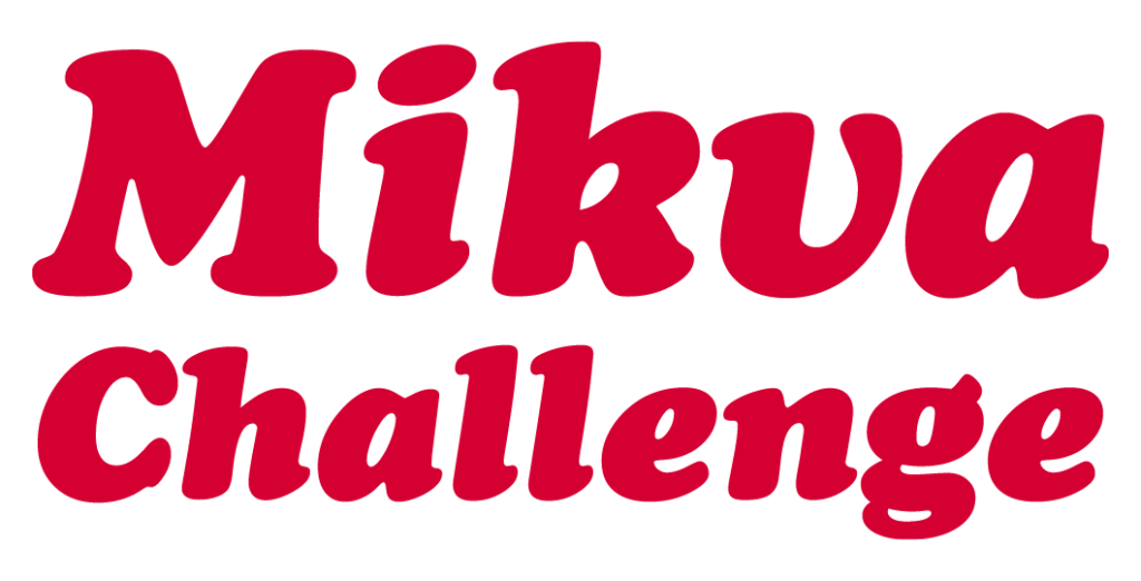 Red lettering that reads "Mikva Challenge"