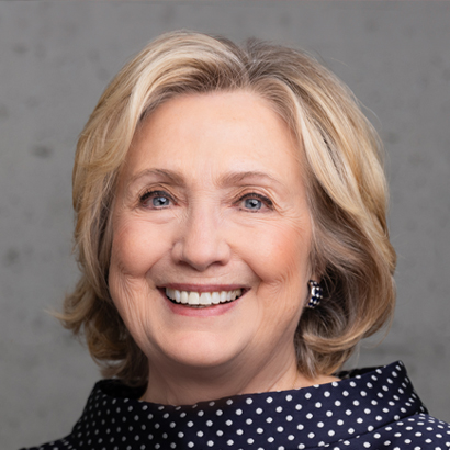 Headshot of Hillary Rodham Clinton.